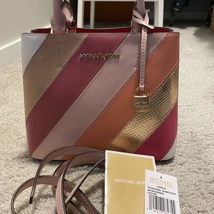 Michael Kors Adele Satchel with crossbody strap
